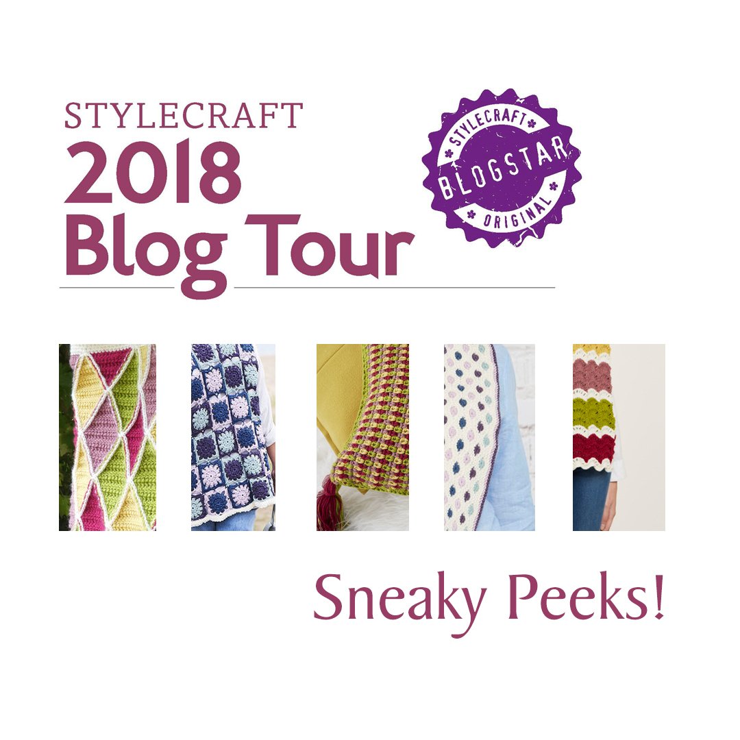 StylecraftYarn's tweet photo. Have you heard that our super Blog Tour is coming to town? 
Want to know how you can get FREE patterns and WIN yarn??
Well, follow our link to our new blog post explaining all! https://t.co/JYqUctnWBs #BlogTour18 #BlogTour2018 #StylecraftBlogStars #Blogstars #StylecraftBlogTour https://t.co/eX04TGZVyr
