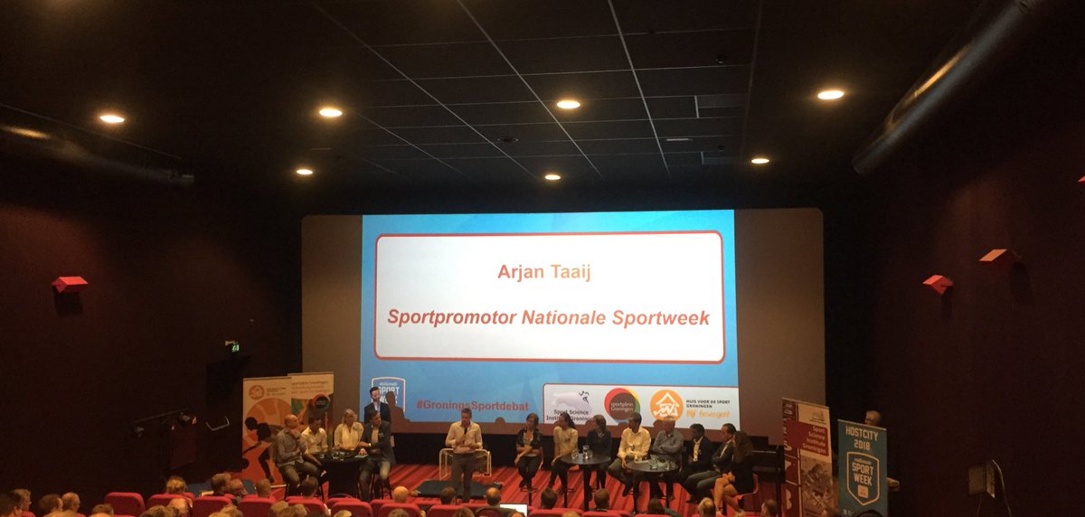 JvanBuiten's tweet photo. Sportdebat Groningen met opening @ArjanTaaij #GroningsSportdebat samen met studenten van @Alfacollege keuzedeel veilig sportklimaat https://t.co/zdEfb3hYyu