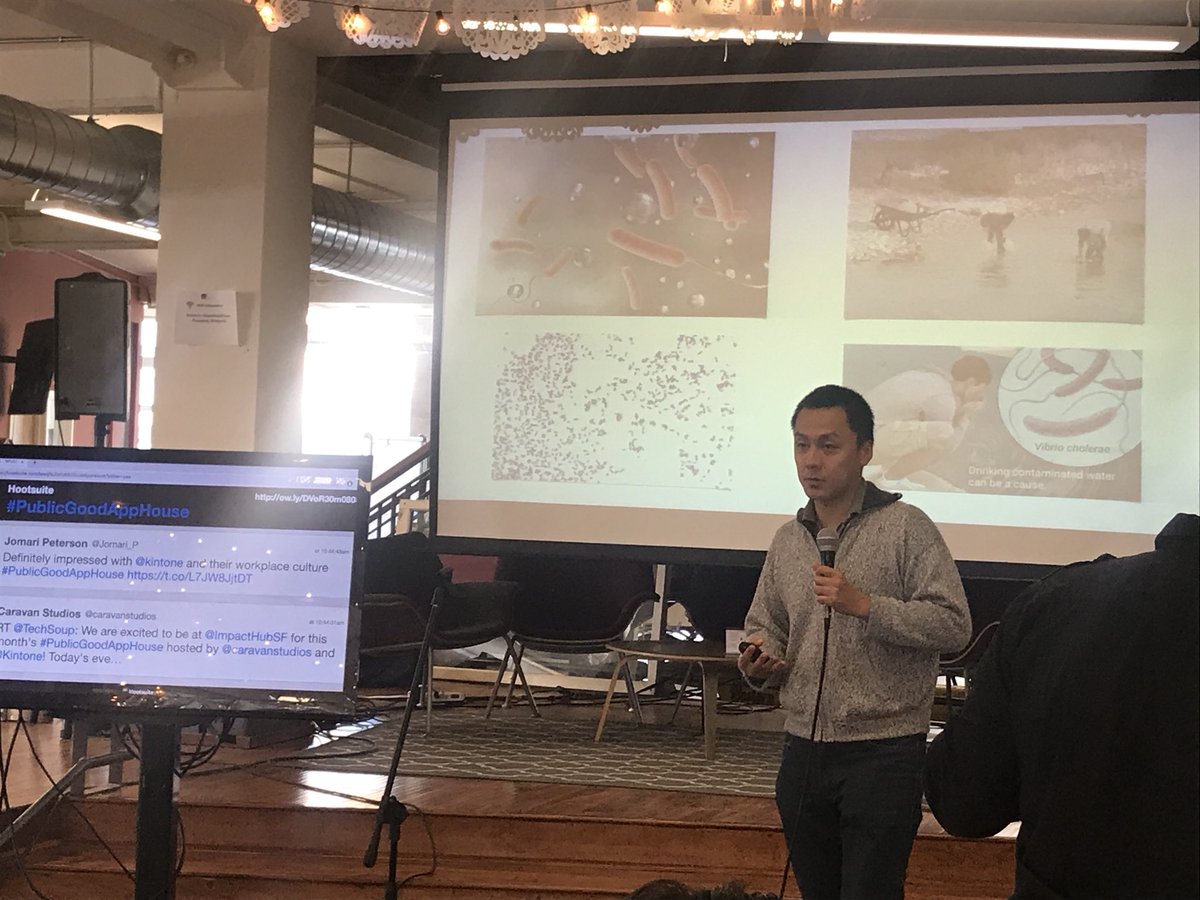 caravanstudios's tweet photo. .@Nyceane of @cleanwaterai built a tool that uses #AI to detect water contamination #PublicGoodAppHouse https://t.co/p8zsrqhqEj