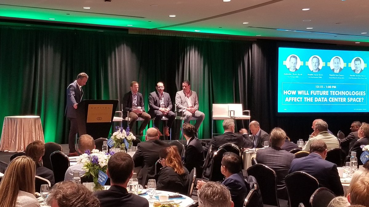 realdavidmccall's tweet photo. What a great event @cbredatacenters Annual Data Center summit.  Shawn Novak leading the future tech panel and killing it. Great info. My panel has its work cut out to as interesting.   Good job Shawn and panel https://t.co/ZDnNFqKlAy