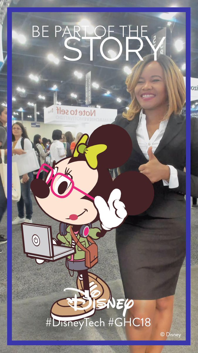 Lady_Chilee's tweet photo. We’re having a lot of fun at #GHC18! #DisneyTech @Disney https://t.co/TuhlZsdy02