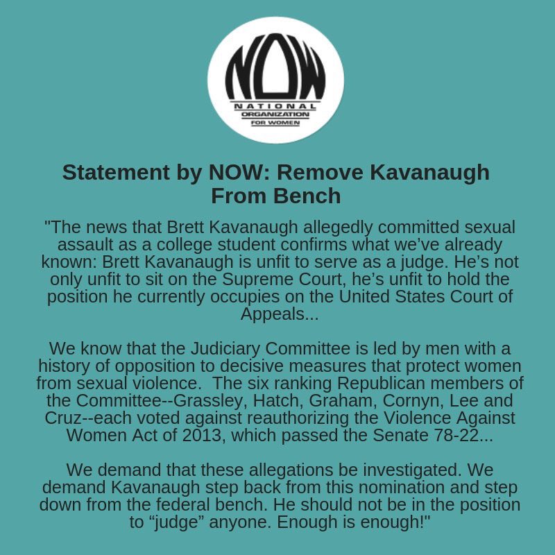 MikeHersh's tweet image. #KavanaughIsGuilty #RapeCulture @gop @SenateGOP @ChuckGrassley @senatemajldr @Alyssa_Milano @PdaFox @DrBillH @donnasicko @PDAAZ @JanSKay