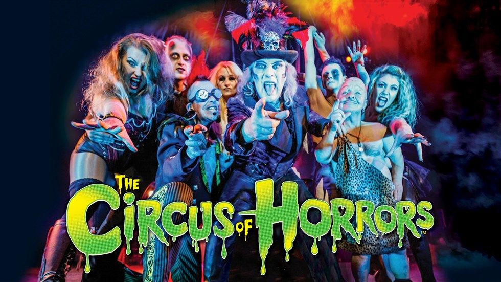 **NEW FOR 2018 – THE CIRCUS OF HORRORS HAS COME TO SHOCKTOBER FEST!** Blending horror and burlesque with bizarre and unbelievable acts from an almighty cast, all performed to live rock music – and included in your ticket price! buff.ly/2QLPhJ6 #WeDareYou #Horror #Circus