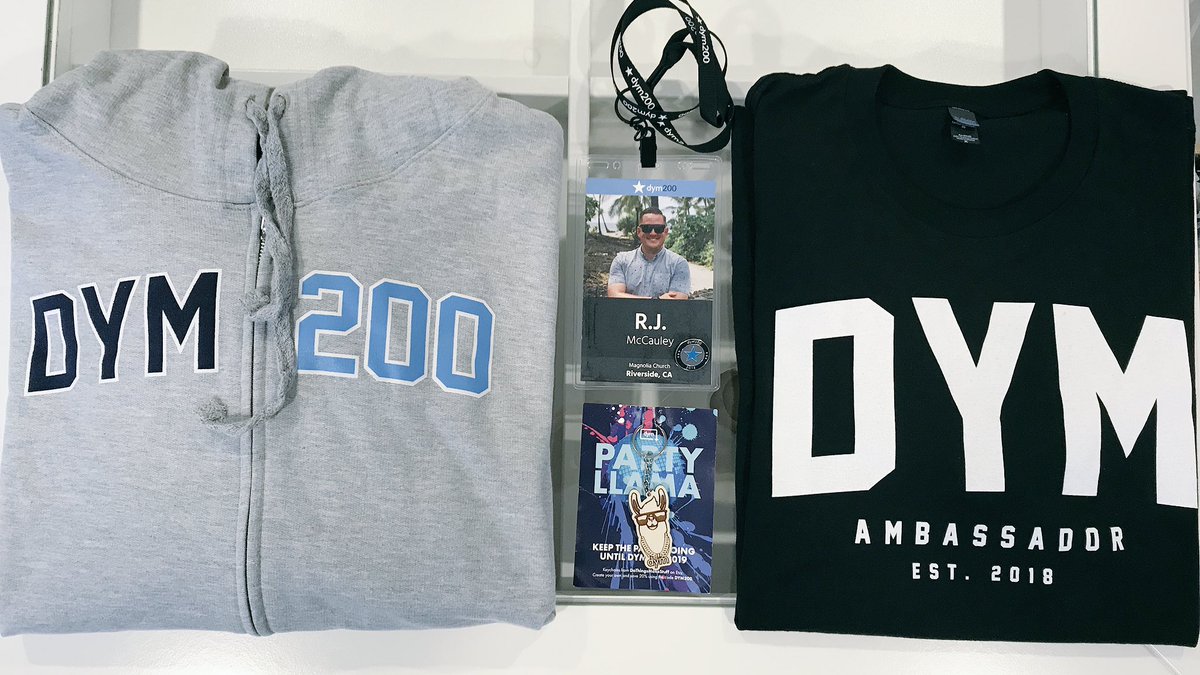 rj_mccauley's tweet photo. Day 3 swag from #DYM200. We’re ambassadors for Christ and Youth Workers! 💯 @DownloadYM https://t.co/LyJ2tmK9CT