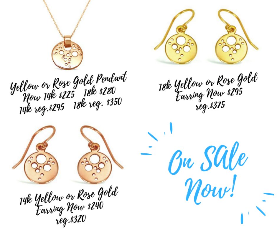 On Sale Until 10/15/18
Bubble Earrings in 14k or 18k yellow or rose gold
jasonmcleod.com/shop…

Bubble pendant in 14k or 18k yellow or rose gold
jasonmcleod.com/shop…
#jewelrysales #Sales #salejewelry
#jasonmcleodjewelry #goldsale