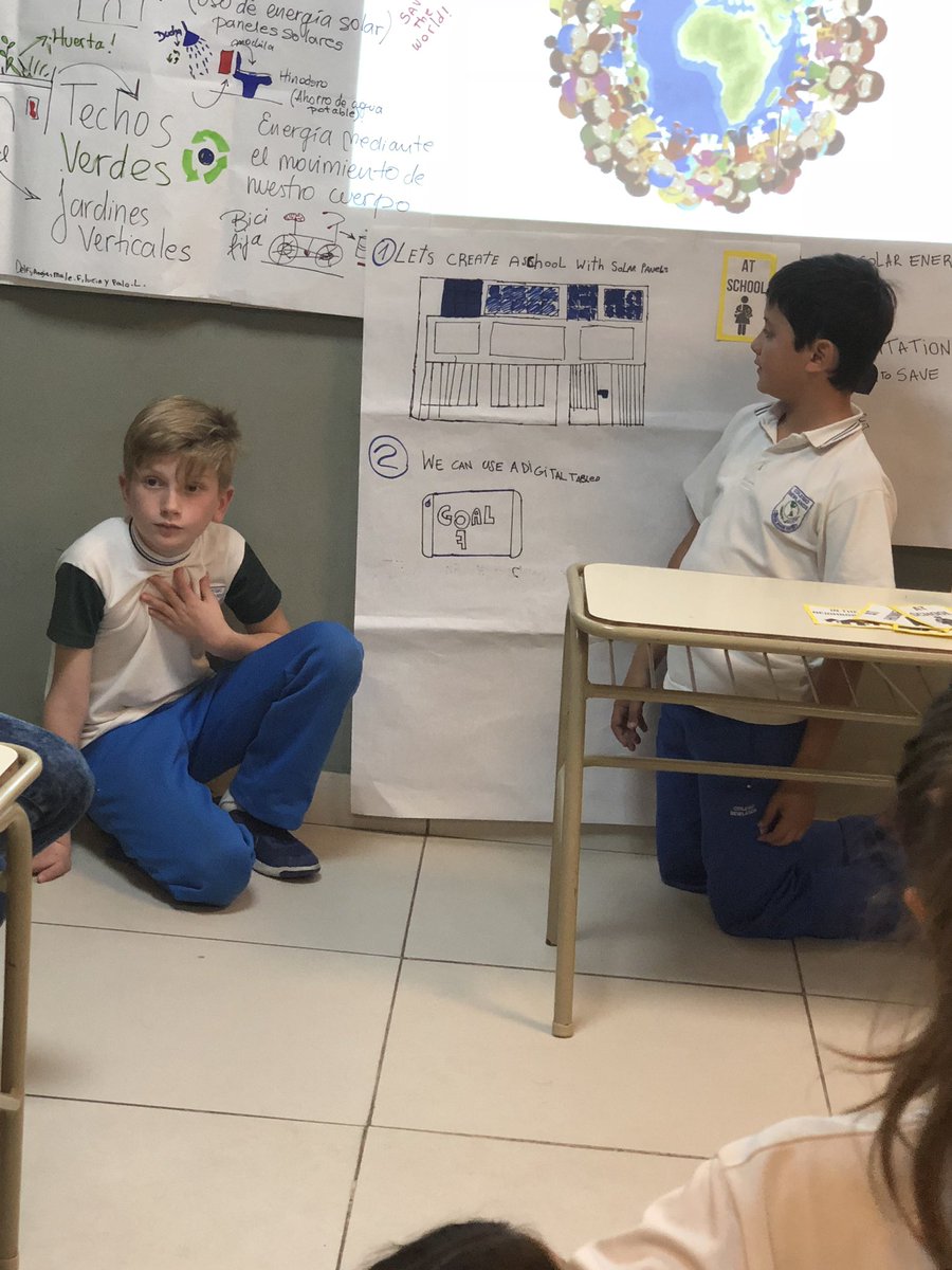 AgustnMora13's tweet photo. The children are presenting the projects  #spreadSDGs #Act4SDGs #colnls #Goal7 https://t.co/fCwOizaKvO