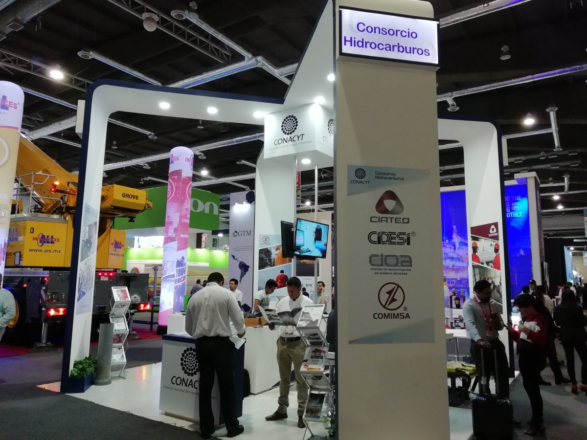 CiateqMX's tweet photo. @CiateqMX y @CentrosConacyt presentes en Congreso Mexicano del Petróleo 2018. 
#Fortaleciendoalsectorenergético con desarrollo tecnológico e innovación. https://t.co/IOOOLfDgb3