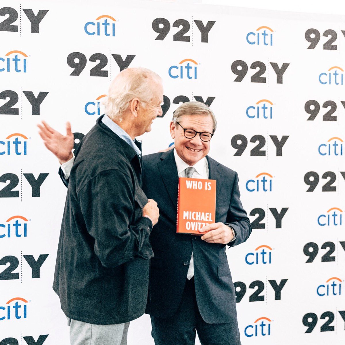 Thanks to the @92Y for a great night. I'm definitely not used to being in the hot seat, but luckily my friend Bill went (relatively) easy on me. #WhoIsMichaelOvitz?