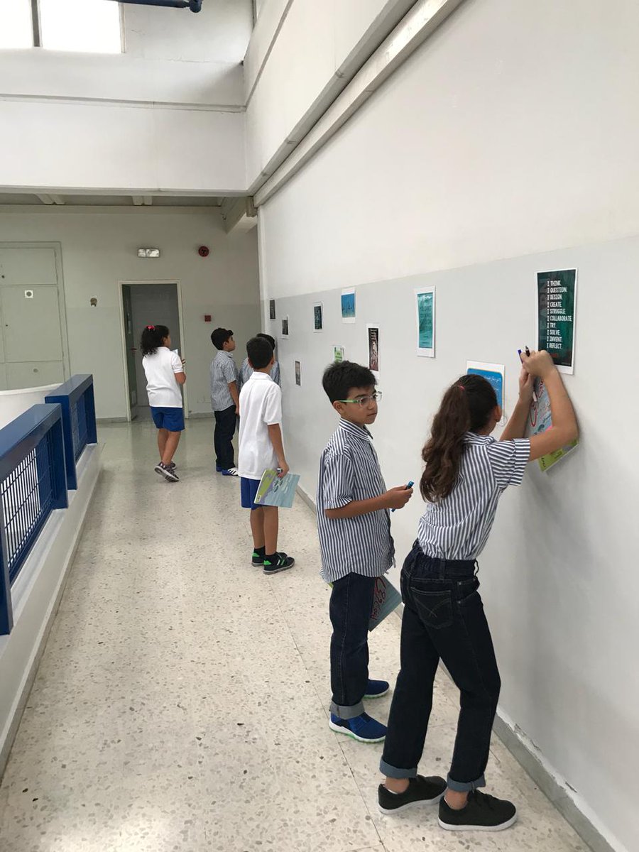 RHHS_Elementary's tweet photo. Grade 4: A gallery walk to read displayed quotes #learning #thinking #provocation #learning_differently https://t.co/FmD9TynQan