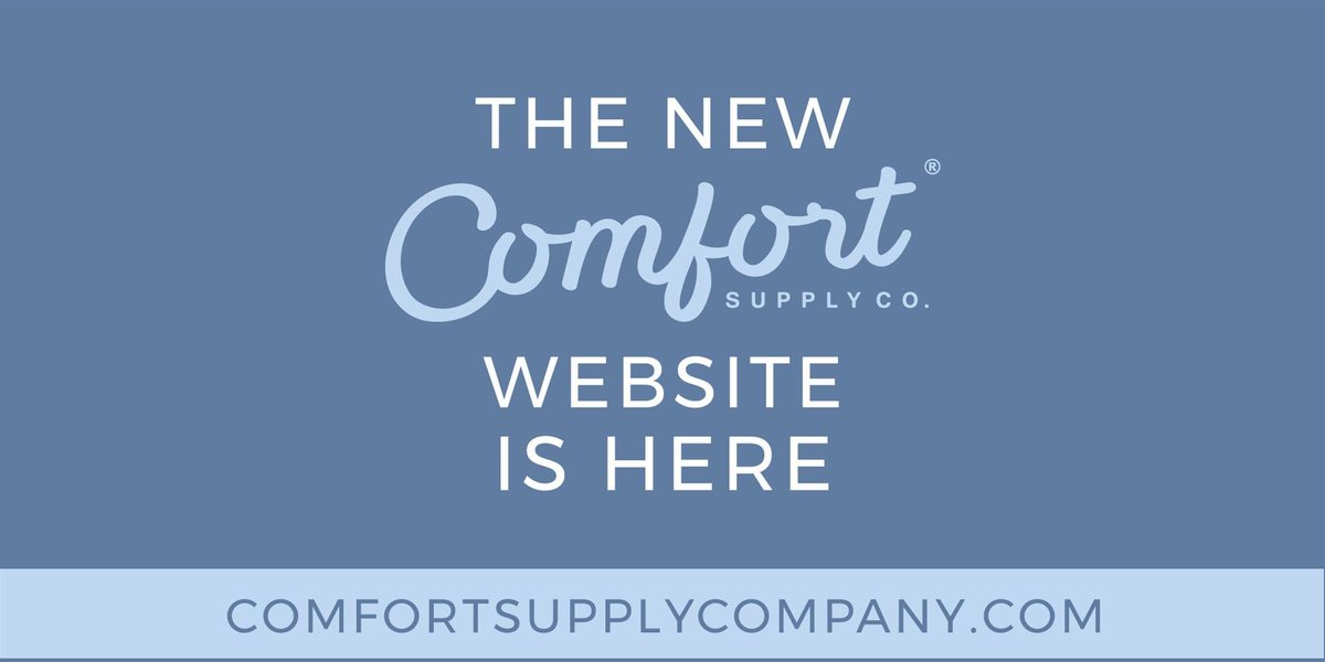 CulpHomeFash's tweet photo. Click to visit our new #ComfortSupplyCo site that’s now live, because just like our signature Packaging with a Purpose®, our website brings purposeful, functional design to our customers. #CulpInc #LiveForComfort #NewSiteLaunch https://t.co/kfREEf3hDJ https://t.co/dwfA1PxYwN