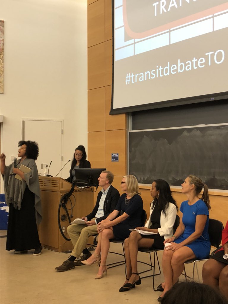 KingsleyKwok's tweet photo. #TransitDebateTO #Toronto Mayoral Debate on 26/9/2018 in #ScarbTO organized by @SCSUuoft @ttcriders with moderator @marcusbgee & respondents Rosemary Powell @TCBN_TO Jennifer Robinson @42_voices https://t.co/UowTCYahaL https://t.co/DocSug9X1v