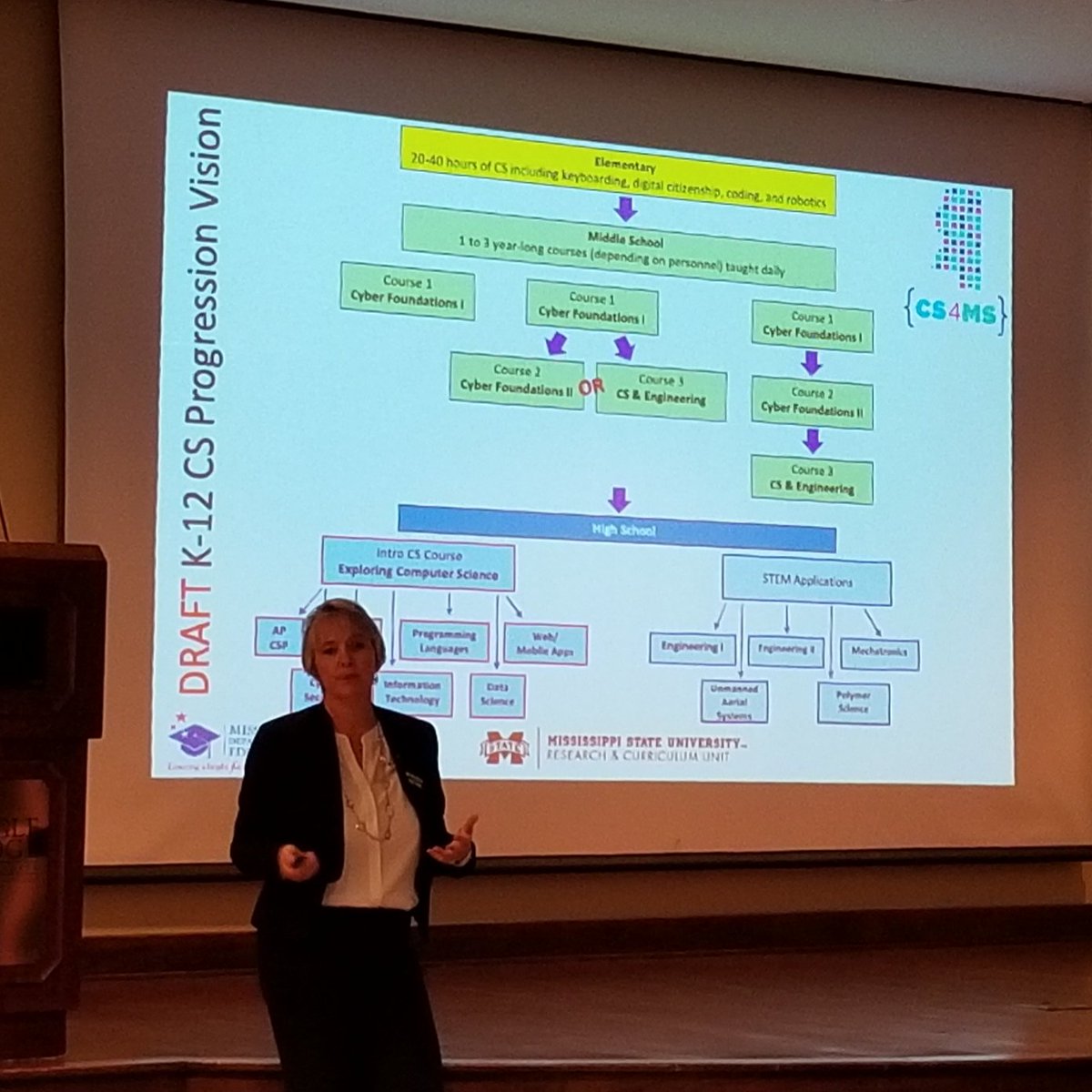 Ross_Randall's tweet image. Thank you Shelly Hollis with @rcumsu for speaking to @msmetla today about computer science education in MS. #CS4MS