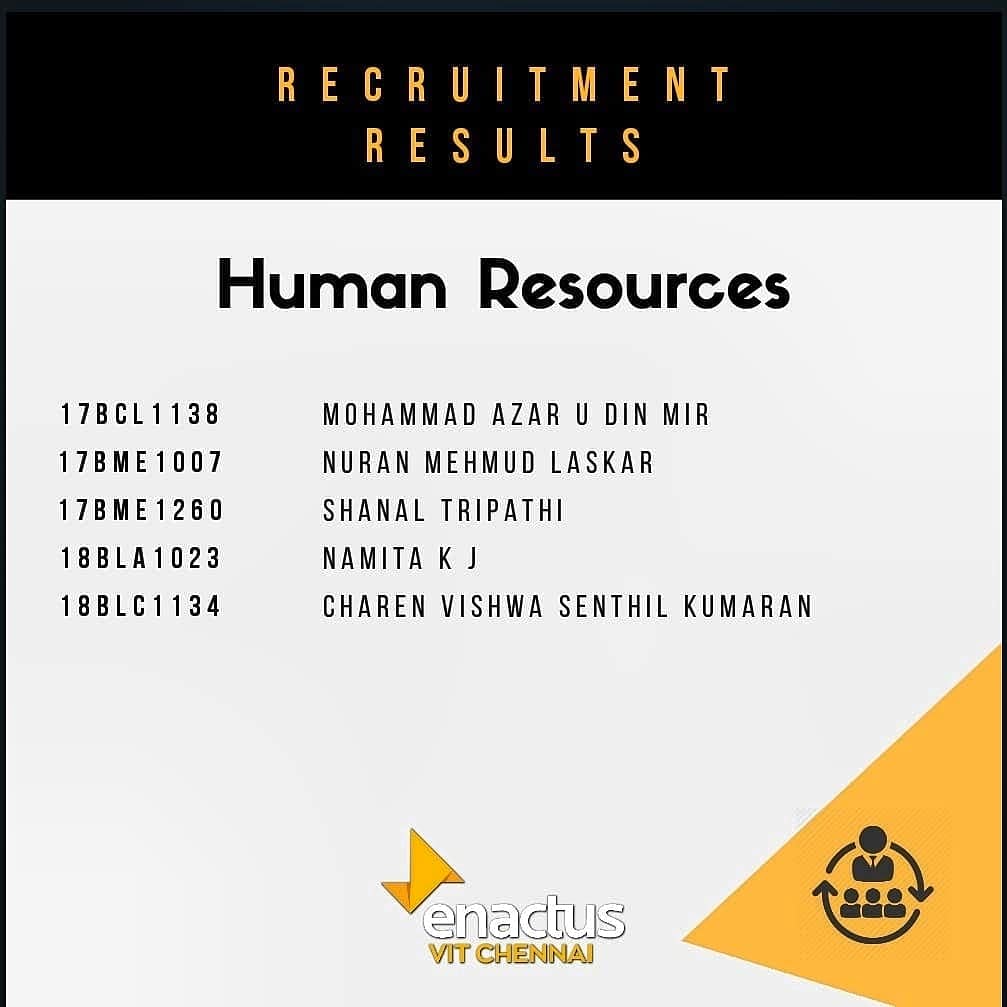 enactusvitc's tweet photo. The recruitment process finished successfully and after three rounds of the process which were written test, group discussion and personal interview, with the collective agreement of the team we have shortlisted a total of 25 people to be a part of the team.❤️❤️ https://t.co/7dkh7824l7