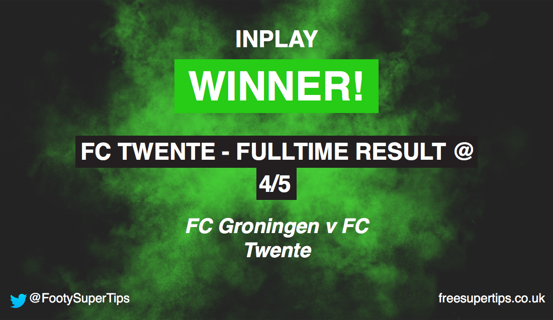 🚨🚨WINNER WINNER 🚨🚨

Twente win 2-0!! Great price considering they were already 1-0 up!

Let's keep it rolling!