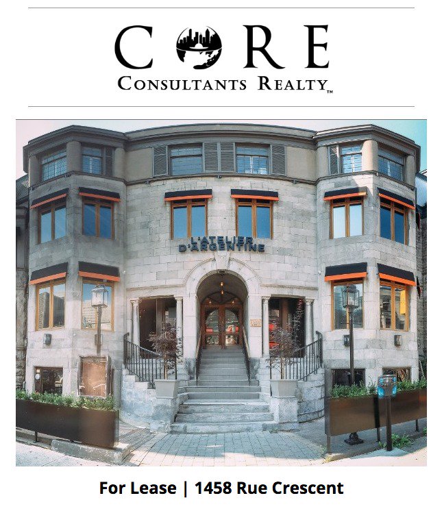 Prime Retail Turnkey Leasing Opportunity Downtown Montreal | 1458 Rue Crescent bit.ly/2xHpbyX