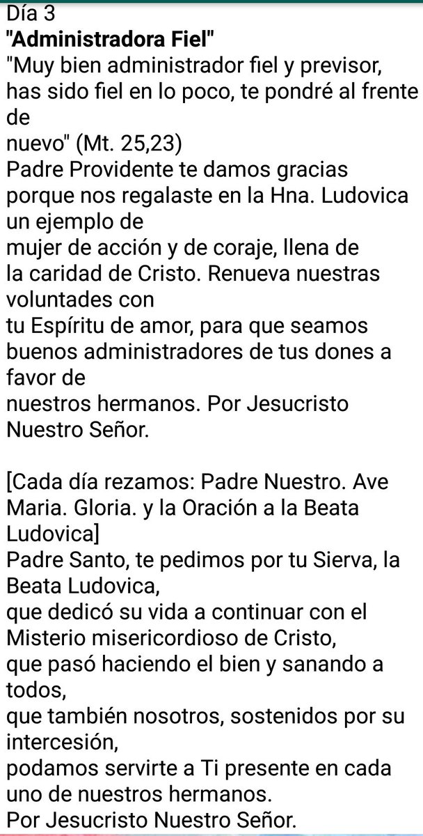Filocalia_Arg's tweet photo. El 25 comenzo la novena a la Beata Sor María Ludovica. Acá van los primeros tres días, te invitamos a que reces con nosotros.. https://t.co/ubZ7nmLpuW