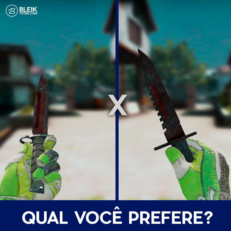 bleikstore's tweet photo. Todo mundo gosta de uma Bayoneta, isso a gente sabe!
Mas qual você prefere? A M9 ou a tradicional? Comenta aí pra gente! https://t.co/CdWPH47XgY