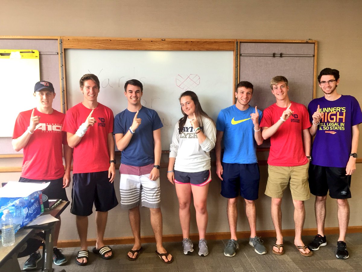 I’m #proUD to be part of an athletic department that prioritizes safety&amp;awareness and that doesn’t shy from challenging conversations about healthy relationships. 
[MSOC was no.15 of 15 teams to go thru #EscalationWorkshop and MXC won #Yards4Yeardley comp. in 2017] 
#FlyerMemory