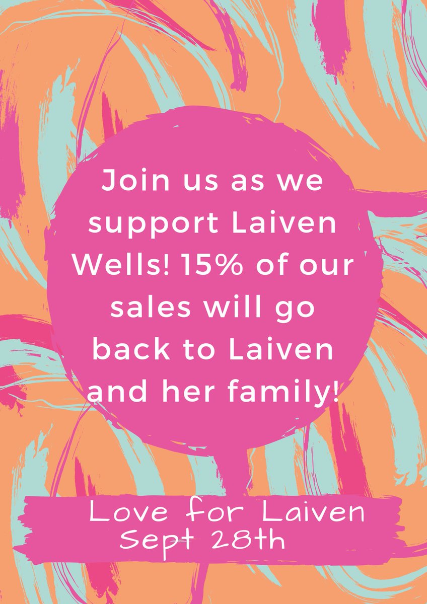 Y’all come out tomorrow and show you’re love and support for Laiven! 💕😊