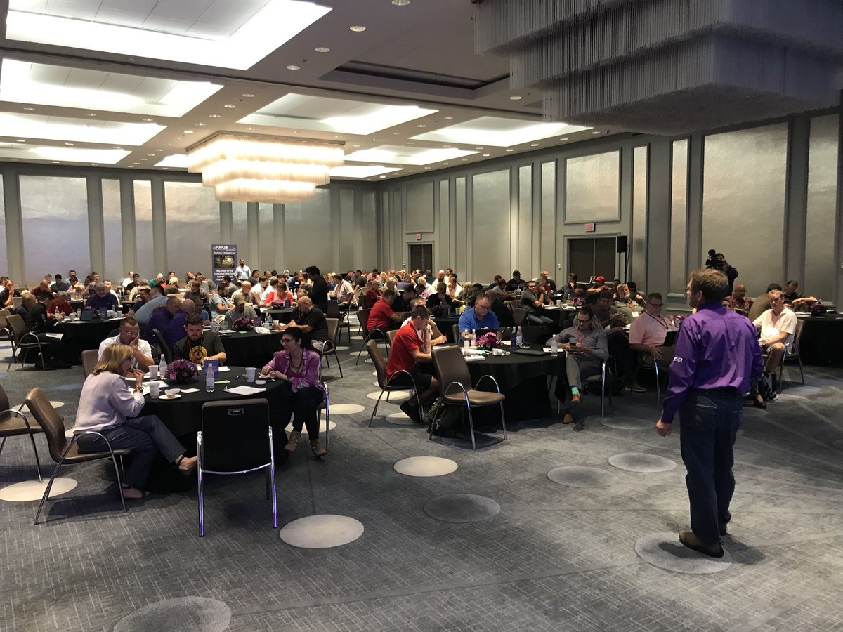 RemodelersAdvan's tweet photo. Summit closes down and PURPLE Production Conference kicks off around the corner - Thanks to our Title Sponsor, @NationalGypsum and their PURPLE line of drywall products. #askforpurple https://t.co/B4OfF2H998