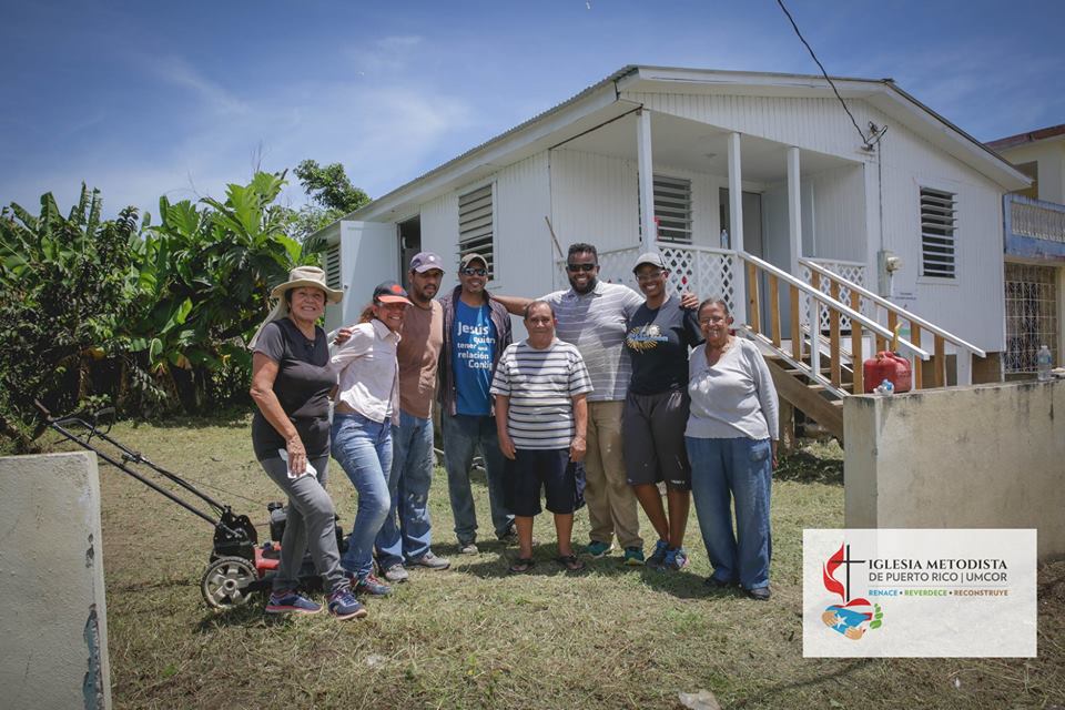 ReHace_IMPR's tweet image. #Reconstructionwork in #ToaBaja, #PuertoRico at Denis' home: Cleaning, removal of debris, home improvements &amp;amp; fresh paint. Thanks to @UMC_UMCOR 's contribution to the @MetodistaPR Denis has new appliances. He even took the opportunity to cook us some delicious shrimp soup!
