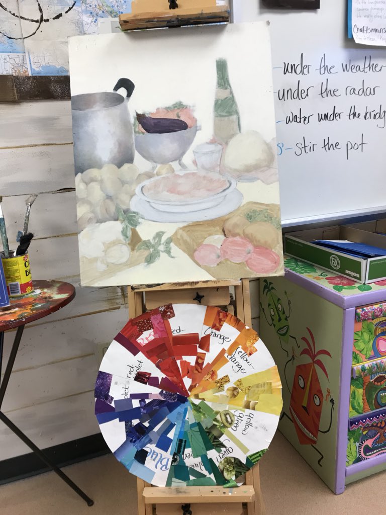 VBCPSVisualArt's tweet photo. My visit to the Renaissance Academy included getting my portrait drawn by Mr. Jackson! Great art teachers &amp; program led by Nancy Habit, Chris Pace &amp; Andrea Eisenberger! https://t.co/4d0W28K1gd