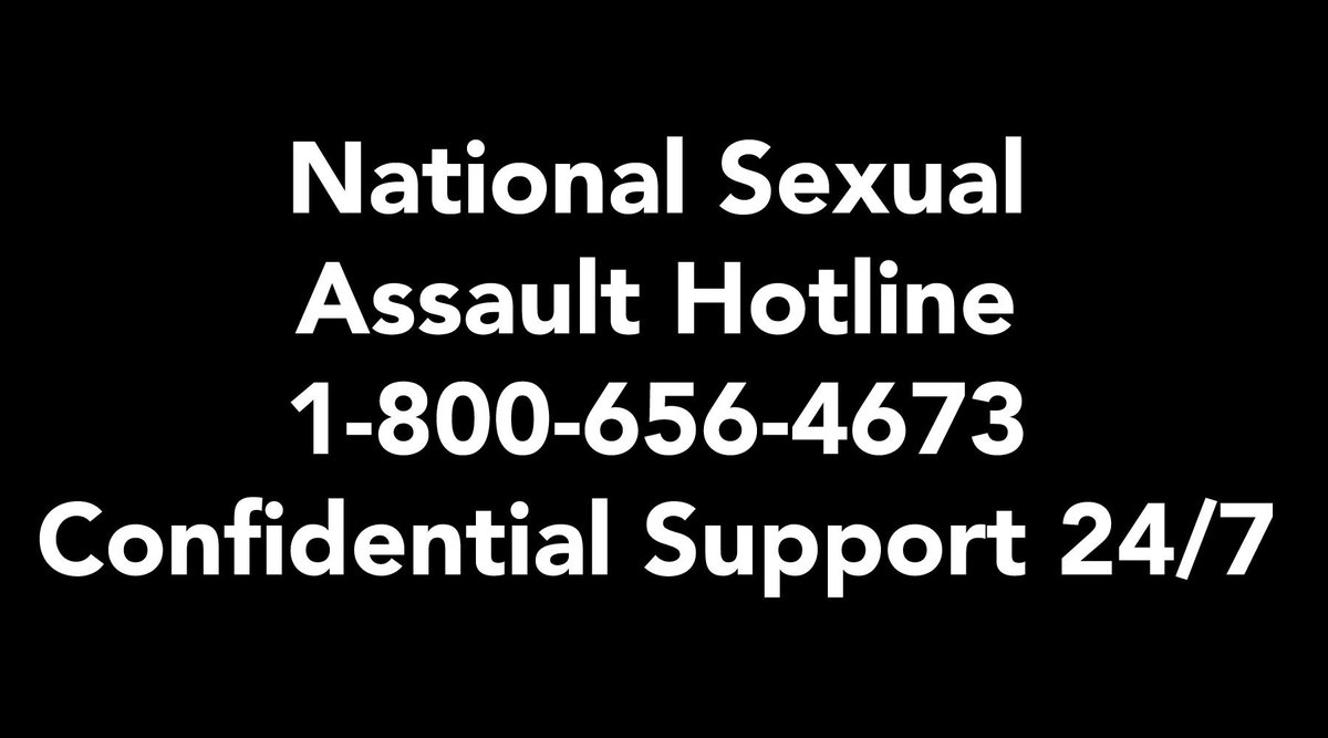 SenSchumer's tweet photo. We #BelieveSurvivors of sexual assault. We are in awe of their strength.

If you’re a survivor, we stand with you. We are here for you. 

And if you need to talk, you can call 800-656-HOPE to reach a national, confidential helpline 24/7. https://t.co/tUe9kCIKyl