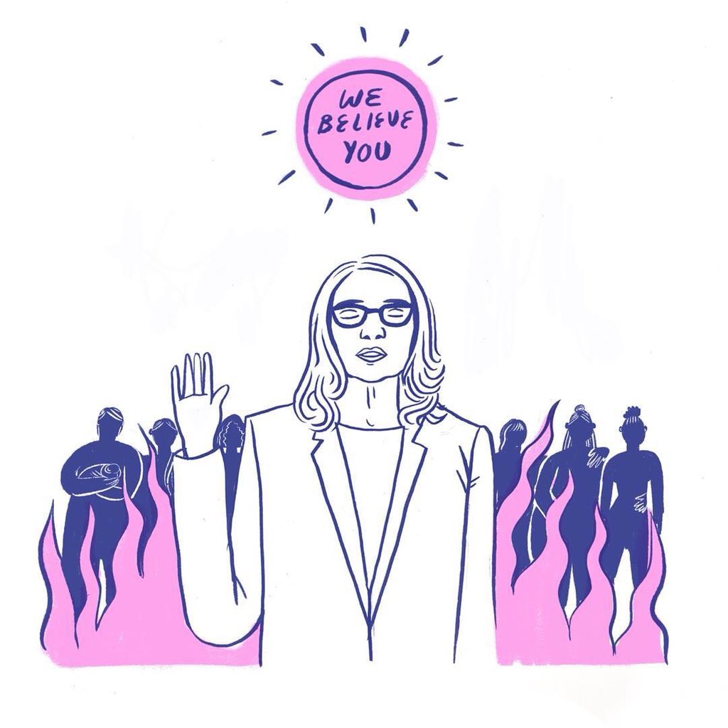 YWCAUSA's tweet photo. Thank you, Dr. Blasey Ford, for your testimony today. We believe you. 

Dr. Blasey Ford is not alone. Millions of women, survivors, and allies have her back. We are watching. We believe believe all survivors—and we have their backs. #BelieveSurvivors #KavanaughHearing https://t.co/E34ZJToCfe