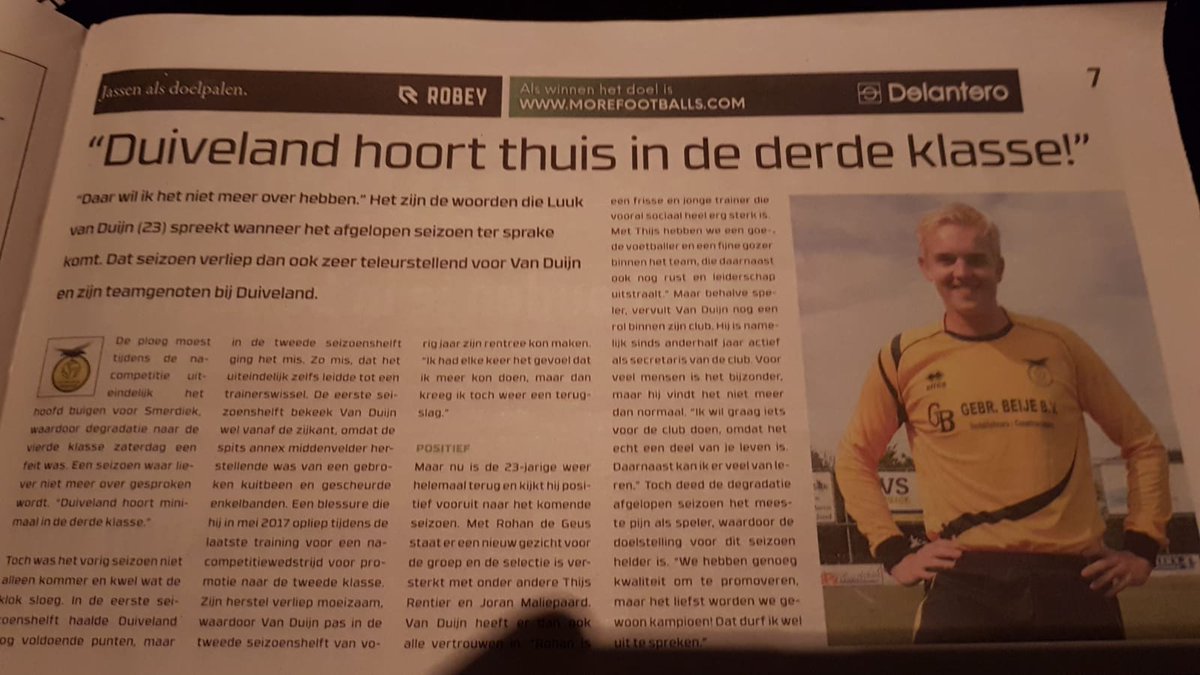 Leuk interview met <a href="/luukvanduijn/">Luuk van Duijn</a> in <a href="/VJournaal/">VoetbalJournaal</a>