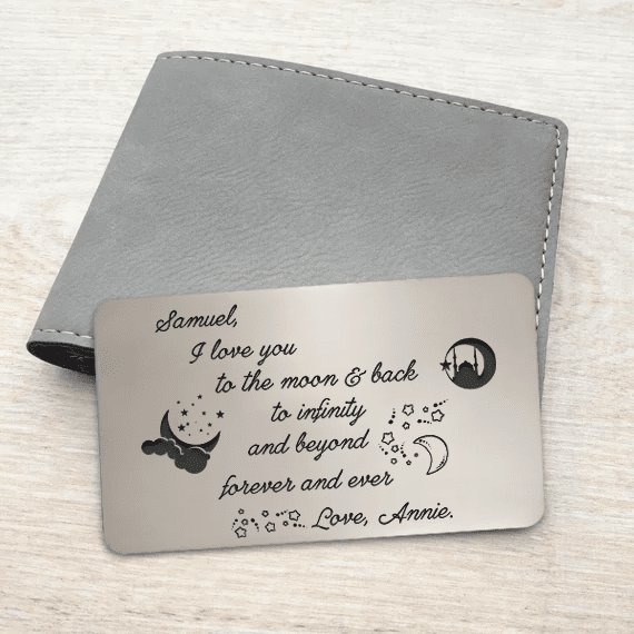 nerd4lifestudio's tweet image. #nerd4life #lolmeansshare ift.tt/2OfjEtc &amp;gt;Personalized Wallet Insert Card - Love You To The Moon And Back