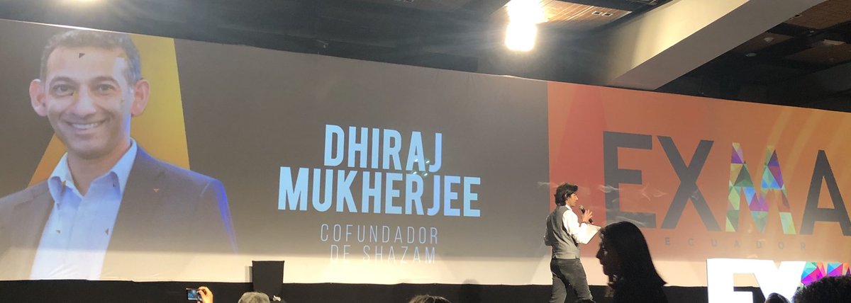 valeorse's tweet photo. Cerrando el día con el CoFundador de Shazam @dhirajm ����🏻
#EXMAEC2018 @fanzures https://t.co/Fr2W1UGpRn