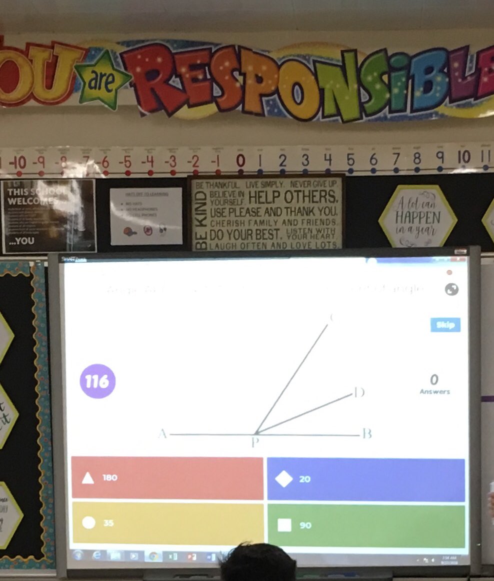 ColluraMrs's tweet photo. Geometry review game today.  Students loved it!  #AmityvilleWarriors #kahoot #studentengagement #healthycompetition  #geometry #angles https://t.co/FGybYzsO1g