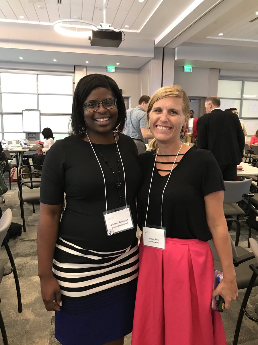 GlasherRobinson's tweet photo. Still aiming to be change agents since our NCSLA Leadership Fellows days. It was great seeing you in your element today @ORice_NC ! #NCEDLab18 #NCFITLeaders #NCSLA https://t.co/Jj9v2wsL9r