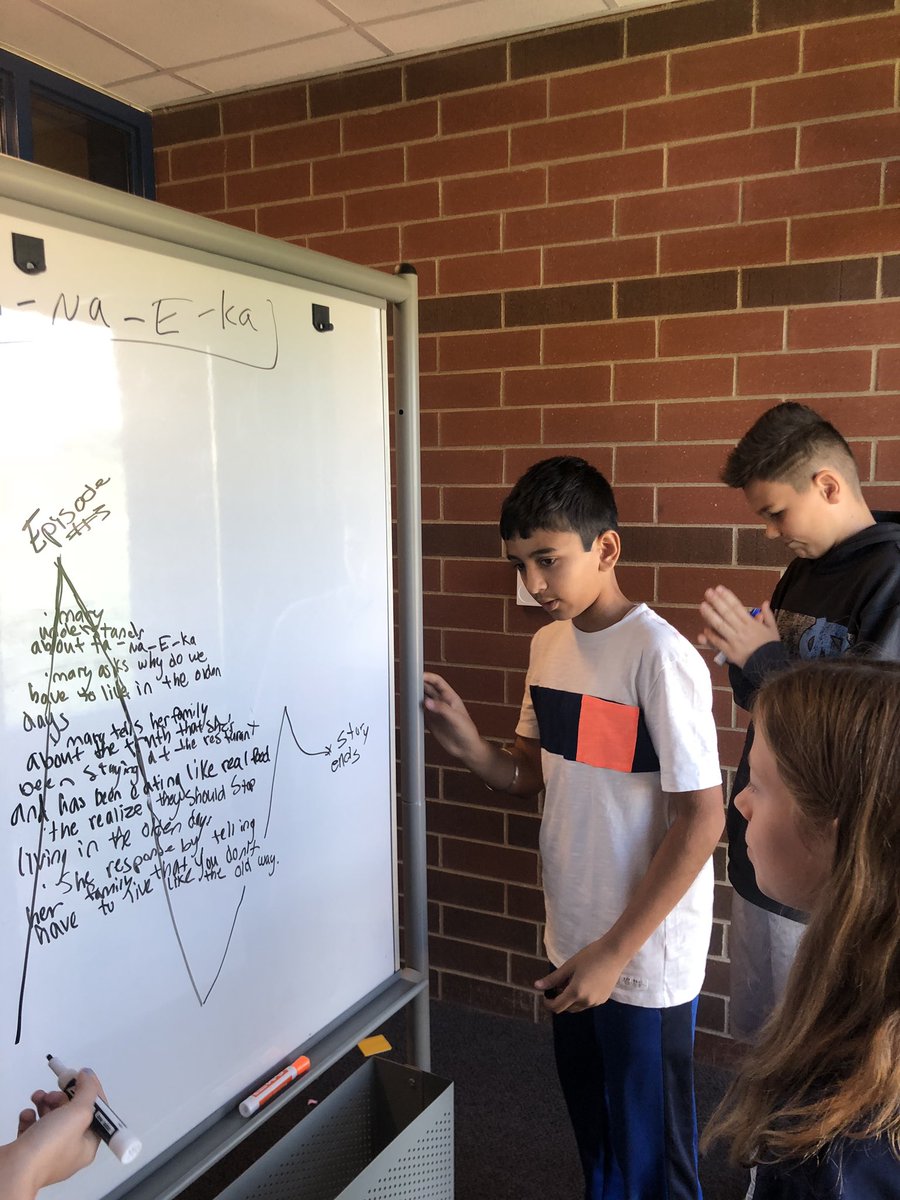 MrsHornick's tweet photo. Ss continue to practice breaking the story into episodes and evaluating how the character response or changes at the end of each episode #RL63 https://t.co/tgS6Fz5ZOJ