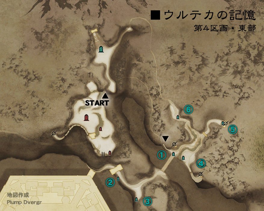 せら As Coyote Ff14 Ddon A Twitter エピタフロード ウルテカの記憶 第4区画 東部 Map 各小試練で魂を捧げた場合の報酬を2枚目にまとめました 青数字が対応しています 小試練解放に240個 6 大開拓も合わせると約1740個程度の魂が必要となりますので注意