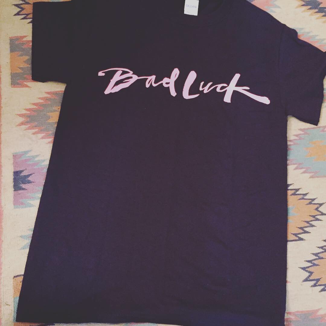 Merch, y'all. At store.badluckband.net &amp; at shows. #badluckfour