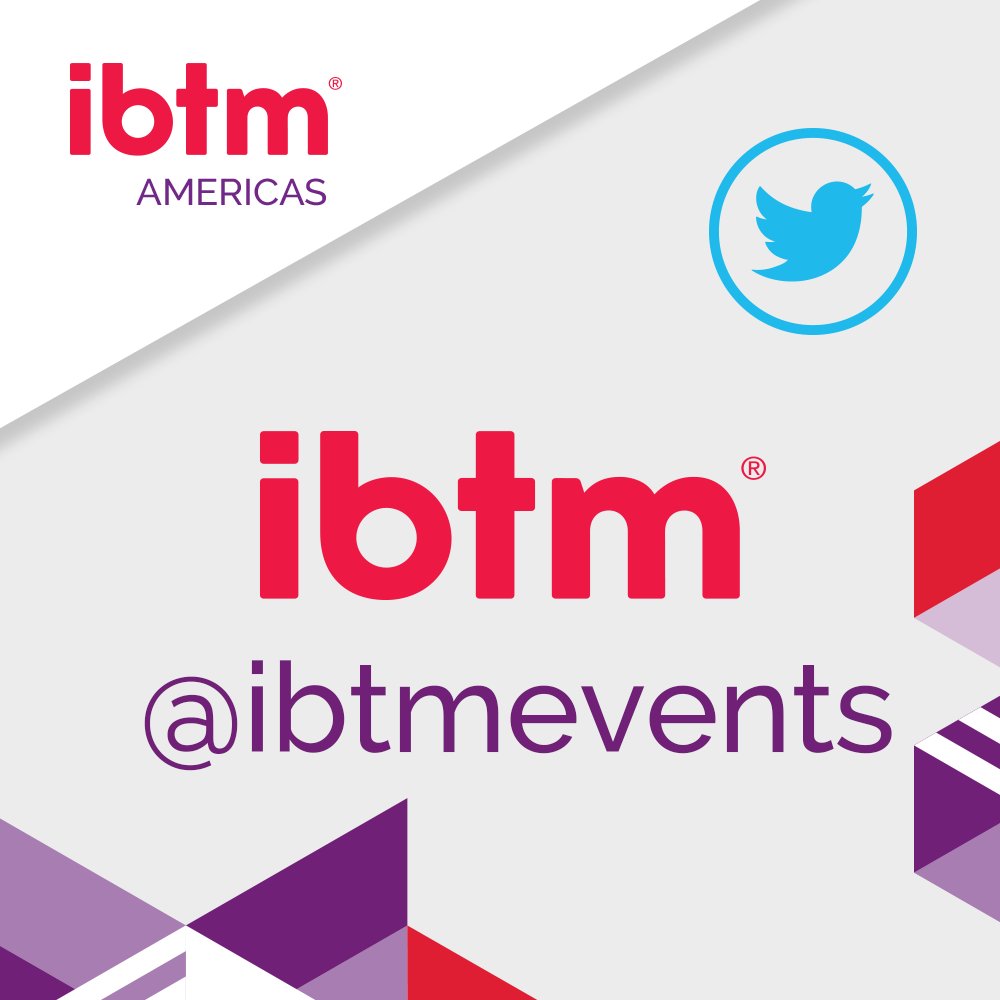 A partir de octubre, estaremos tuiteando desde @ibtmevents integrándonos a la comunidad de IBTM Events .Podrás tener acceso a información internacional del negocio ¡No olvides seguirnos en: buff.ly/2OPRAJM
#IBTMAmericas #eventprofs #ALLtogetherNOW #DiaMundialdelTurismo