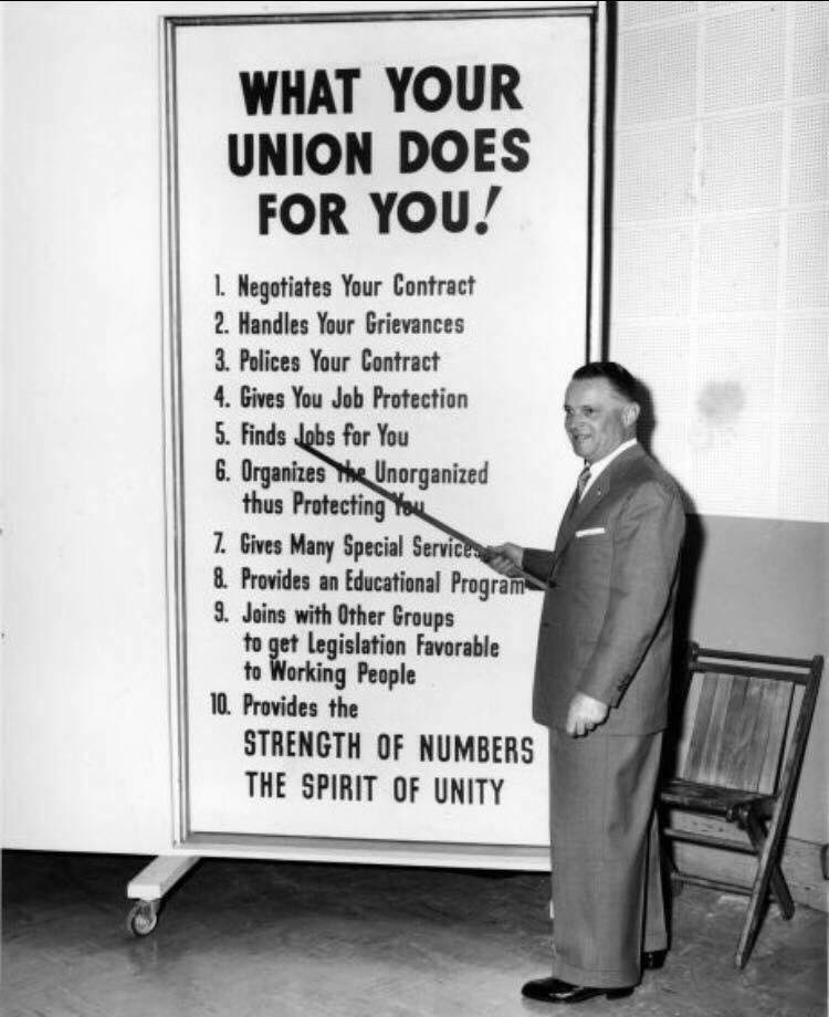 #TBT to a vintage 1950’s workers workshop talking about the benefits of union membership. #TheUnionMakesUsStrong #UnitedWeStand #IBEW #IBEW465 #WeAreIBEW465 #ThrowbackThursday