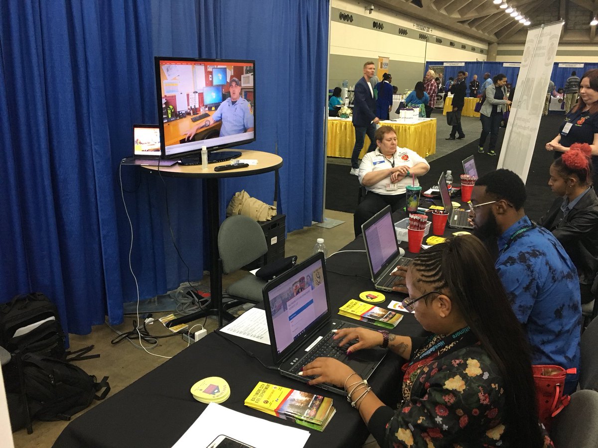BaltimoreFire's tweet photo. #WorkBaltimore concluded today and it was such an amazing opportunity for #MyBmore. #BCFD had the opportunity to connect and provide employment information to a number of #JobSeekers @MayorPugh50 @ChiefNilesRFord https://t.co/o2BxvtwSJd