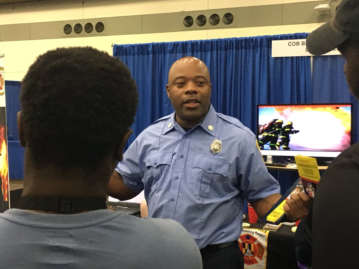 BaltimoreFire's tweet photo. #WorkBaltimore concluded today and it was such an amazing opportunity for #MyBmore. #BCFD had the opportunity to connect and provide employment information to a number of #JobSeekers @MayorPugh50 @ChiefNilesRFord https://t.co/o2BxvtwSJd