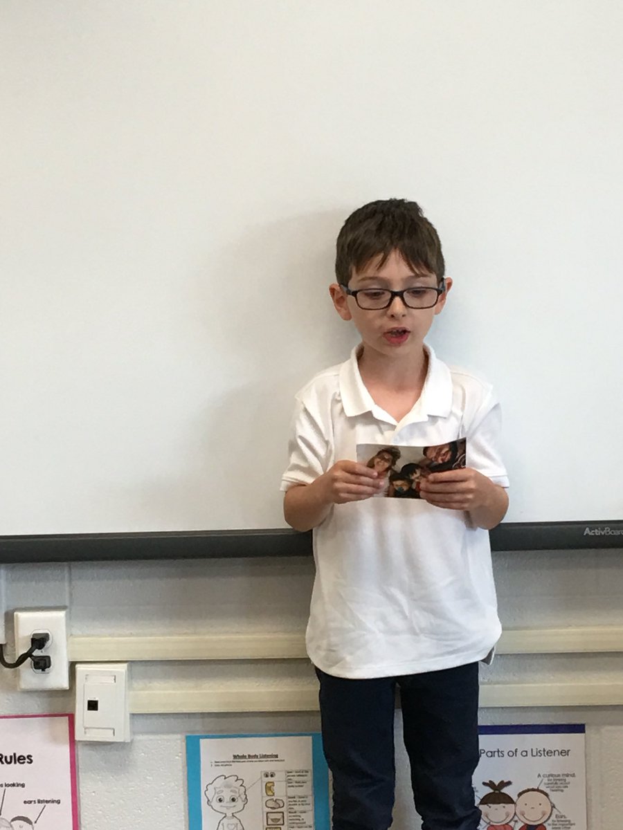 MrsTalotta's tweet photo. Thank you for sharing โAll about Meโ Grade Ones. So impressed with your presentation skills. Looking forward to more sharing tomorrow. @PFS_YCDSB #awesomeones https://t.co/yBTtVRx6FE
