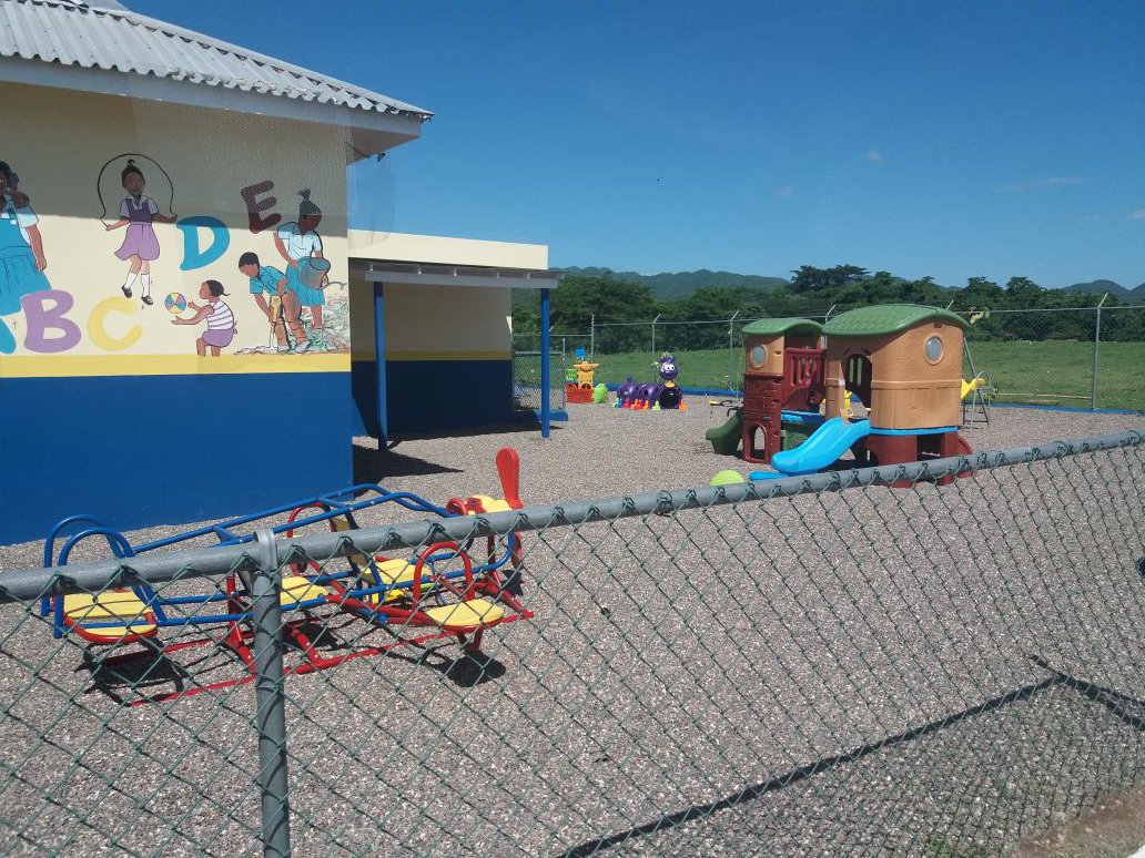 floydgreenja's tweet photo. The newly renovated Middlesex Infant School courtesy of JWN Foundation. The school is not only a model ECI, but it is a model of effective public private partnership. Built by CHASE fund the investment from JWNF has modernised the ECI and made it ready for certification. https://t.co/yhwpliFjub