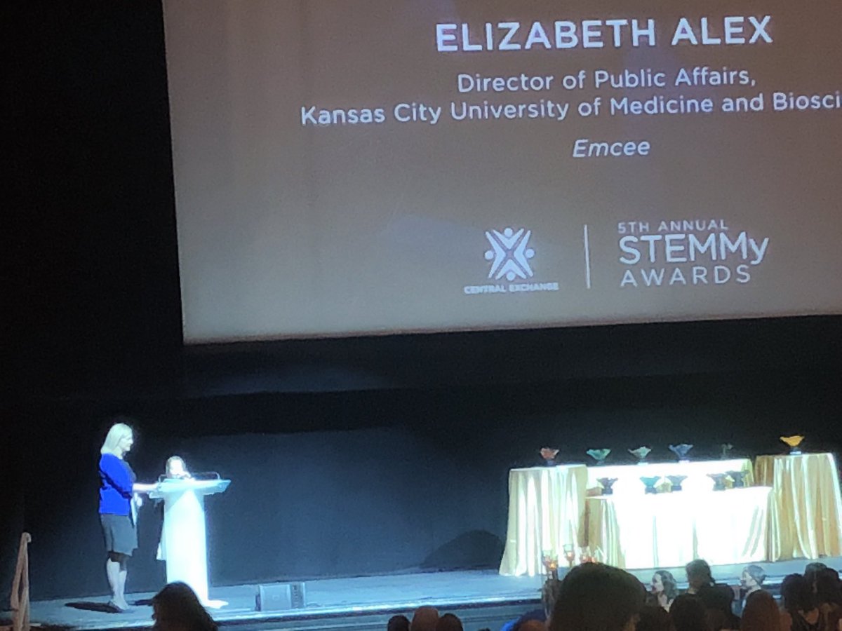 BioKansas's tweet photo. After an adorable kickoff from Ellery Ridenour, the #STEMMYs have begun! https://t.co/gwqCyQCKZ8