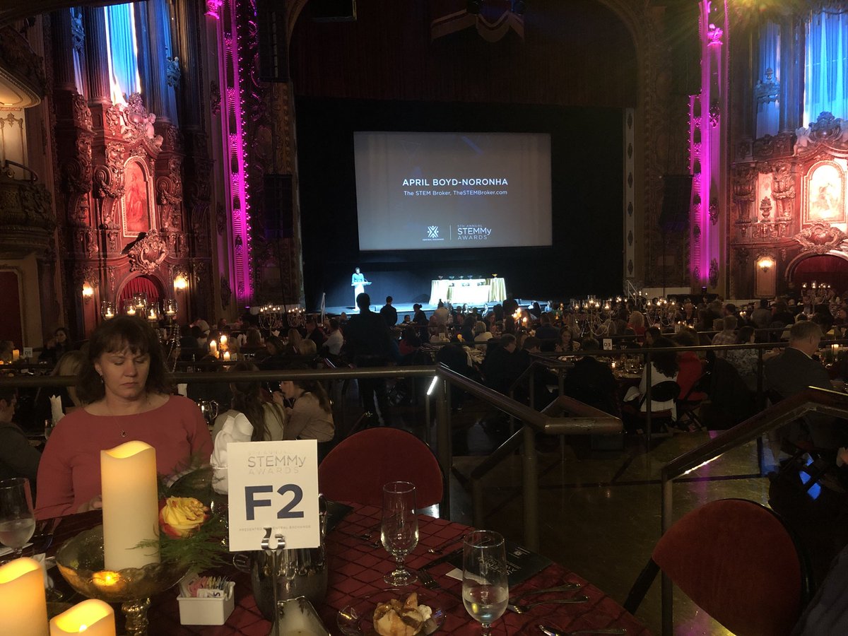 BioKansas's tweet photo. After an adorable kickoff from Ellery Ridenour, the #STEMMYs have begun! https://t.co/gwqCyQCKZ8