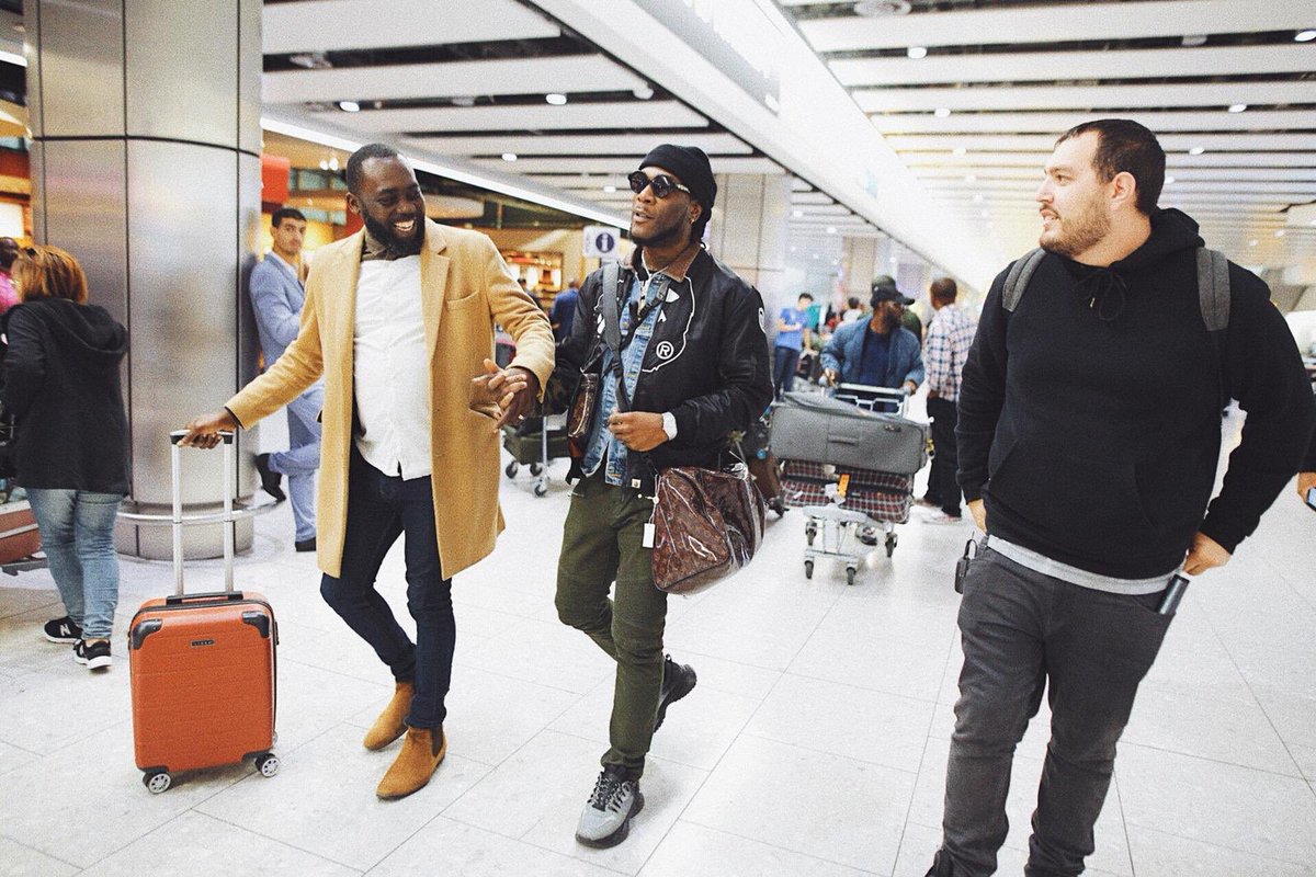 burnaboy's tweet photo. London Landed! https://t.co/toSKLCMVZk