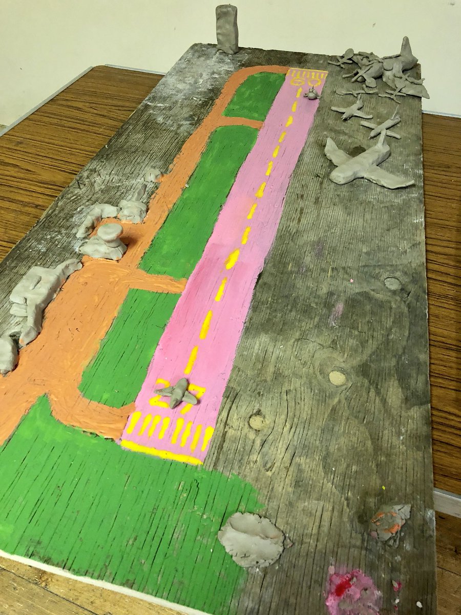 A work in progress from the junior cadets today. They’re making their own model runways! Great effort from the teams. #AirCadets #Guernsey #VentureAdventure