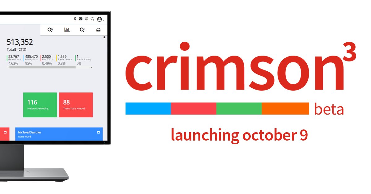 CMDI's tweet photo. Big News! On Oct. 9, we're launching Crimson 3! This is a completely redesigned and enhanced version with new dashboards, enhanced search and more security. 

https://t.co/XGrXsjI5ou https://t.co/EyMARcdG2I