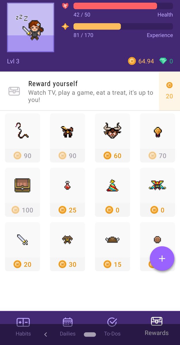 duncanlew's tweet photo. @habitica Hi Habitica, since I've been using the Android Pie gesture navigation on my OnePlus 6, the bottom bar and the nav bar are overlapping, making it difficult to press the correct buttons on the bottom of the app. Do you guys have a fix for this? https://t.co/786Fpbu4Sl