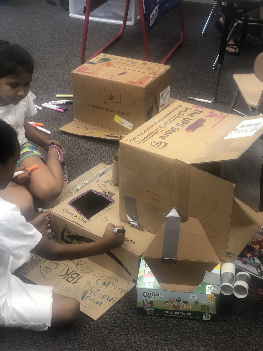 CortneeHill's tweet photo. I’m so excited about Caine’s Arcade tomorrow. This is my absolute favorite PBL!!! @BCES_1 @BrierCreekES #fearlessfirstgrade #pbl #CainesArcade - Come check us out tomorrow from 1:45-2:45 in the Media Center. They have been working so hard!!! https://t.co/z4LK7bmdSI