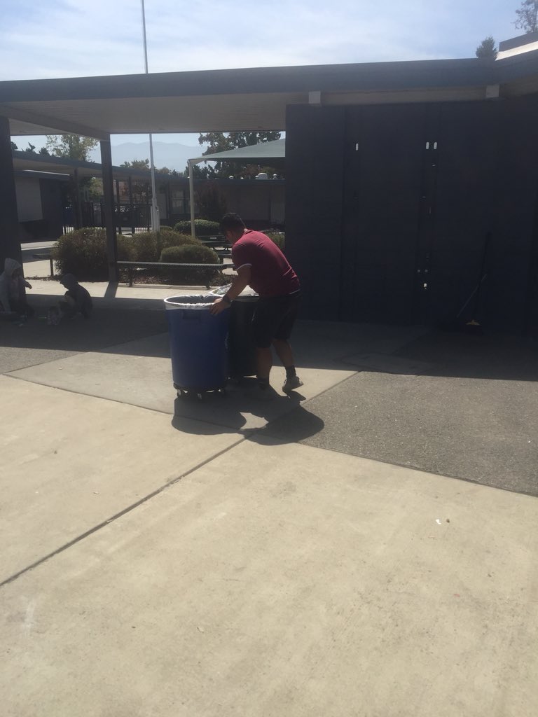 Sturmtweets's tweet photo. You know that school staff member all the kids know and love? It’s this guy, Mr. Luis. In one lunchtime, he cleaned up after 2 sick kids, monitored &amp; tied the lunch area, played with kids, and chatted with them. It takes a village. #USDLearns #osterpride @MeisenbachMO https://t.co/rZLpfnb37q